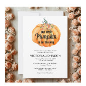 Invitation Little Pumpkin is on the way Baby Shower