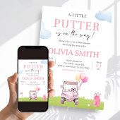 Invitation Little Putter Golf Baby Shower