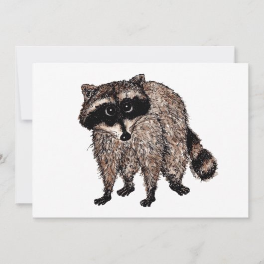 Invitation Little Raccoon (Devant)