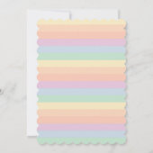 Invitation Little Rainbow Sunshine Baby shower neutre pour le (Dos)