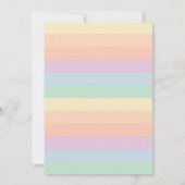 Invitation Little Rainbow Sunshine Baby shower neutre pour le (Dos)