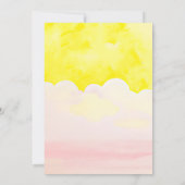 Invitation Little Ray of Sunshine Anniversaire de enfant Part (Dos)