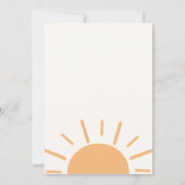 Invitation Little Ray Of Sunshine Boho Baby shower (Dos)