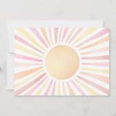 Invitation Little Ray Of Sunshine Boho Baby shower (Dos)