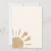 Invitation Little Ray of Sunshine Boho Baby shower (Dos)