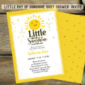 Invitation Little Ray of Sunshine Parties scintillant Baby sh
