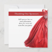 Invitation Little Red Dress Gala Charity Event (Dos)