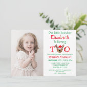 Invitation Little Reindeer 2e anniversaire (Debout devant)