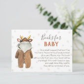 Invitation Little Reindeer Noël Livres d'hiver pour bébé (Debout devant)