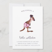 Invitation Little Roo à la framboise (Devant)