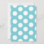 Invitation Little Roo dans aqua (texte personnalisé) (Dos)