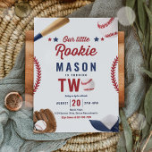 Invitation Little Rookie Baseball 2e fête d'anniversaire