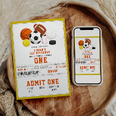 Invitation Little Rookie Sports 1st Birthday | Fun All-Star