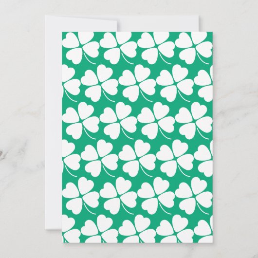 Invitation Little Shamrock Modern Baby Shower (Dos)