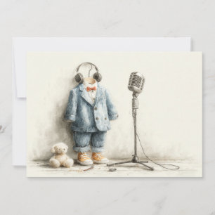 Invitation Little Singer 1er anniversaire