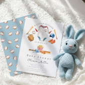 Invitation Little Slugger Baseball Baby Shower Invite