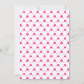 Invitation Little Snowflake 1er anniversaire (Dos)