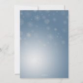 Invitation Little Snowflake est sur le chemin Boy Baby shower (Dos)