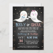 Invitation Little Spirit Halloween Fantômes Genre Reveval Par (Devant)
