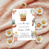 Invitation Little Sprout sur le chemin Baby shower de printem