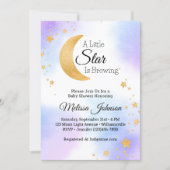 Invitation Little Star Brewing Céleste Baby Shower (Devant)