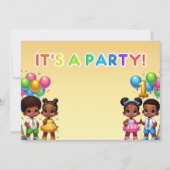Invitation Little Stars Premier anniversaire Bash (Devant)