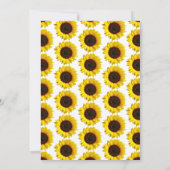 Invitation Little Sunflower 1er anniversaire (Dos)