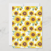 Invitation Little Sunflower 2e anniversaire (Dos)