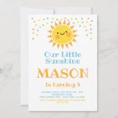 Invitation Little Sunshine Birthday (Devant)