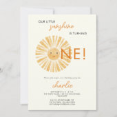 Invitation Little Sunshine Premier anniversaire (Devant)