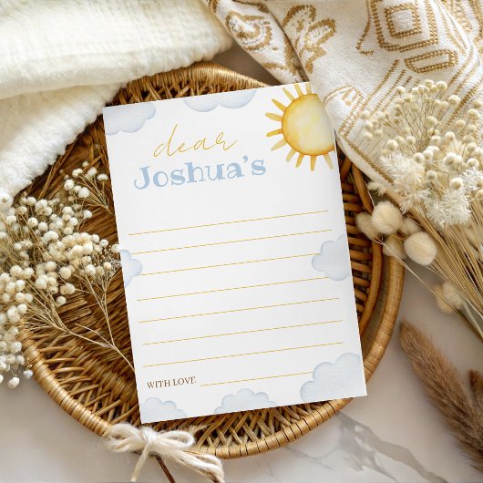 Invitation Little Sunshine Time Capsule Card