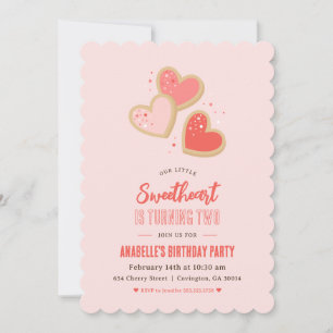 Invitation Little Sweetheart Anniversaire de enfant Party