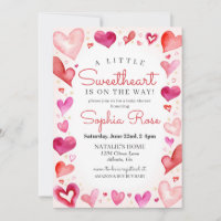 Little Sweetheart Février baby shower pour fille