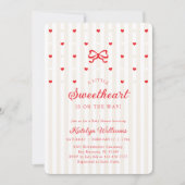 Invitation Little Sweetheart Gender Neutral Baby Shower (Devant)