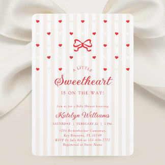 Invitation Little Sweetheart Gender Neutral Baby Shower