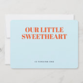 Invitation Little Sweetheart Modern Boy Premier anniversaire (Devant)