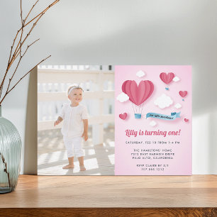 Invitation Little Sweetheart   Photo Anniversaire