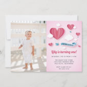Invitation Little Sweetheart | Photo Anniversaire (Devant)