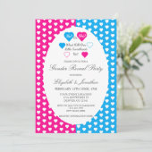 Invitation Little Sweetheart Saint-Valentin Révélation de gen (Debout devant)