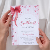 Invitation Little Sweetheart Valentines Baby Shower 