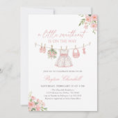 Invitation Little Sweetheart Valentines Baby Shower (Devant)