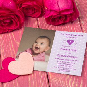Invitation Little Sweethee 1er anniversaire