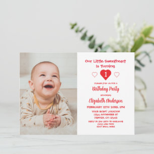 Invitation Little Sweethee 1er anniversaire