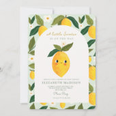 Invitation Little Sweetie est dans le chemin Baby shower Lemo (Devant)