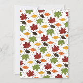 Invitation Little Turkey Fall Thanksgiving 1er anniversaire (Dos)