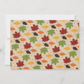 Invitation Little Turkey Fall Thanksgiving 1er Birthday Photo (Dos)