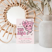 Invitation Little Twonado Pink Tornado 2e anniversaire