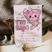 Invitation Little Twonado Pink Tornado 2e anniversaire