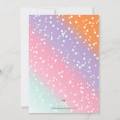 Invitation Little Unicorn Citrouille Automne Anniversaire Inv (Dos)