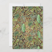 Invitation Little Wild One Rustic Safari Animaux Baby shower (Dos)